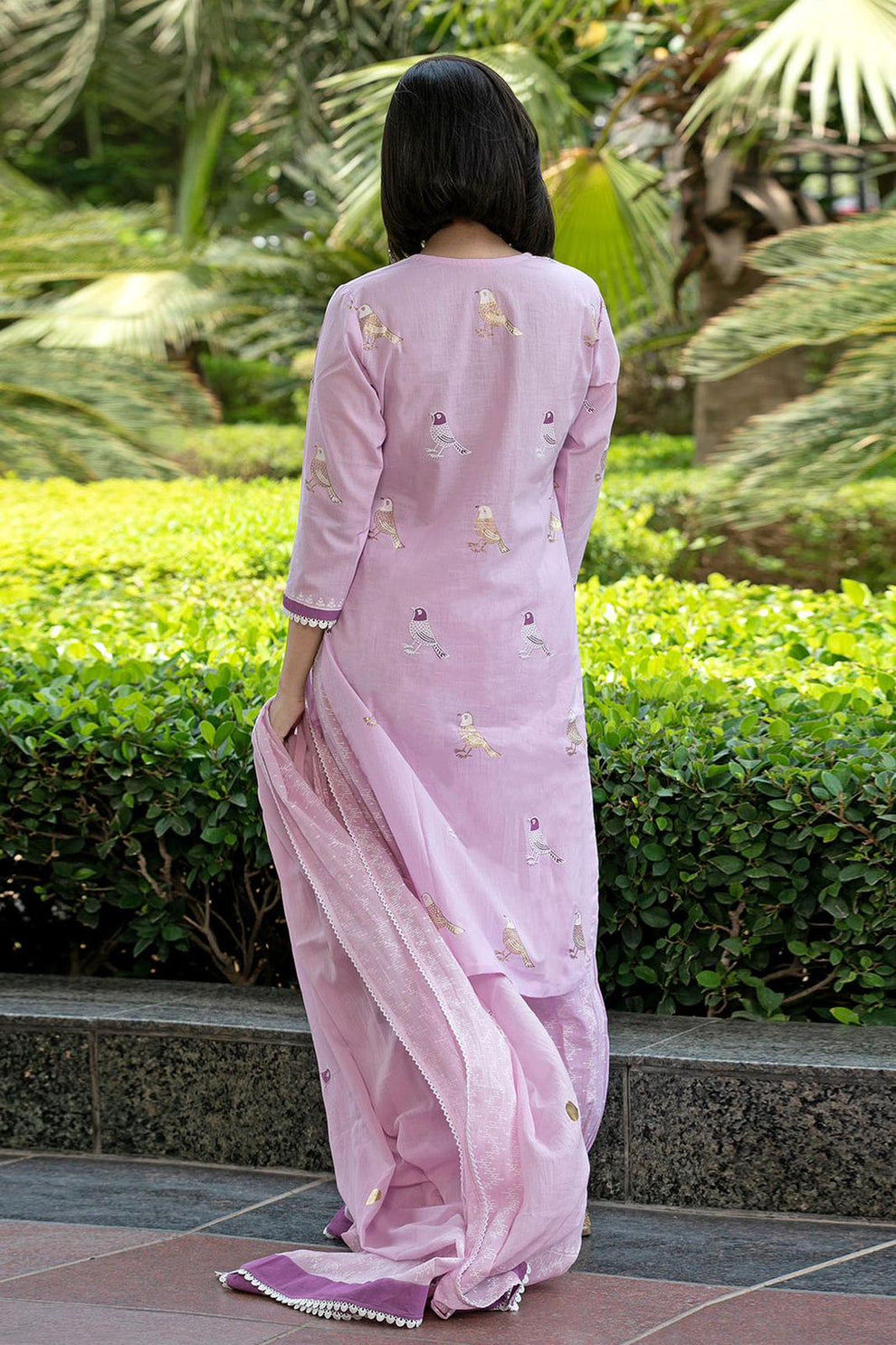 premium afghani kurta and pant with malmal dupatta set