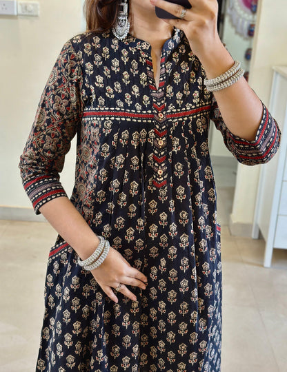 Blue Kurta And Pant With Dupatta Set For Women'S