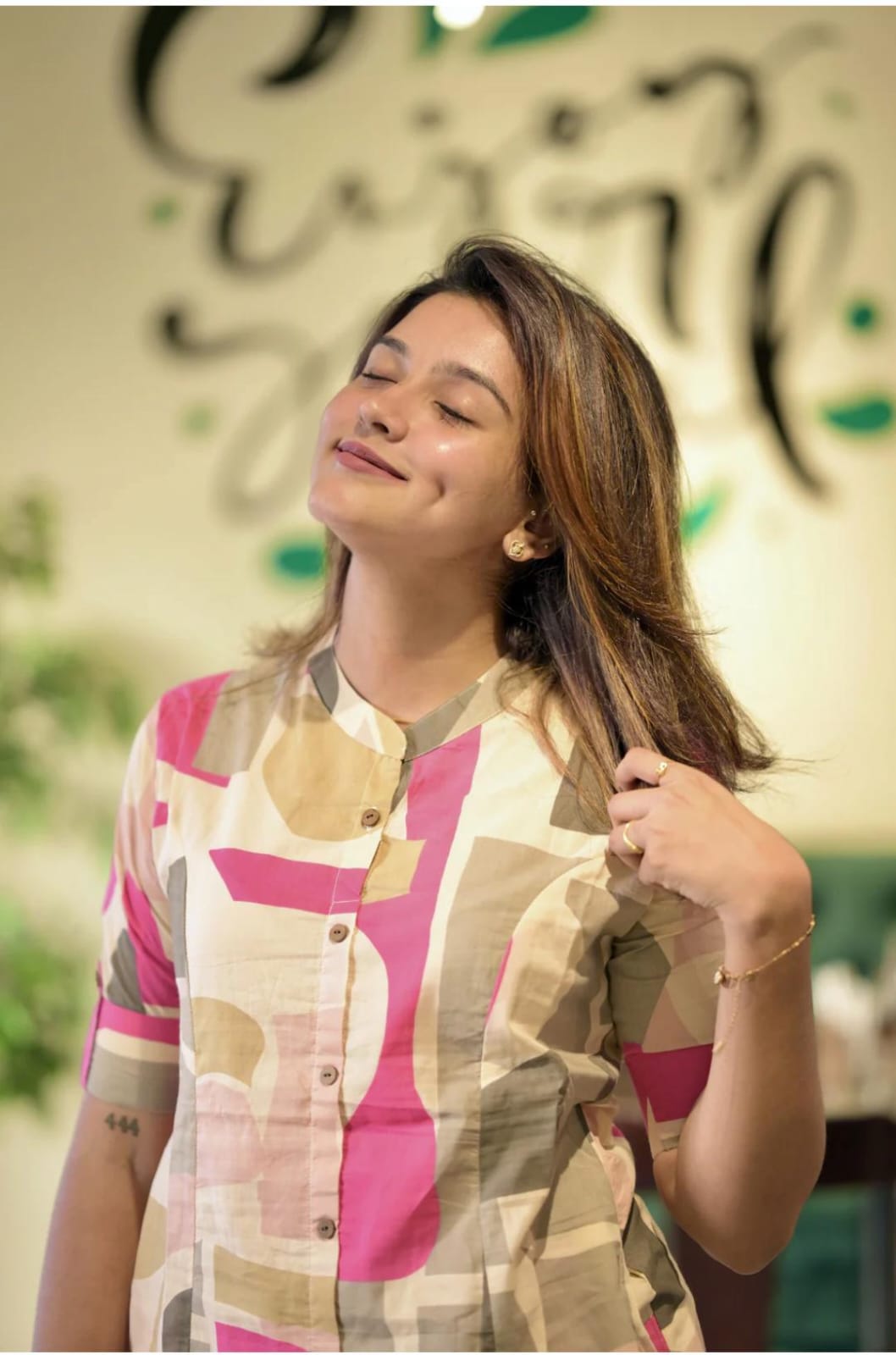 jaipuri trendy multicolor abstract print cotton co-ord set