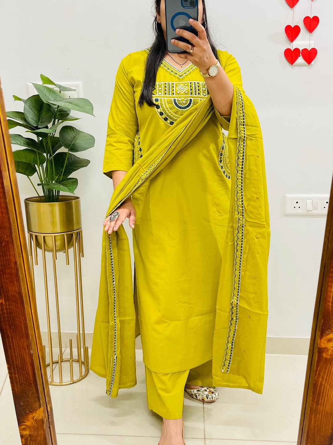 lifestyle kurti embroidered cotton kurti pant with dupatta suit set